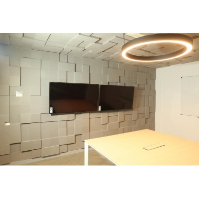 Купить acoustic foam panel ecosound pattern black 60mm, 60x60cm  по низкой цене