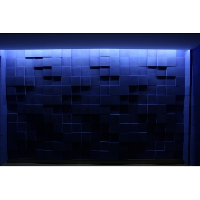 Купить acoustic foam panel ecosound pattern blue 60mm, 60x60cm  по низкой цене