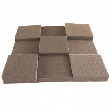 Купить acoustic foam panel ecosound pattern 50mm, 50x50cm color black по низкой цене