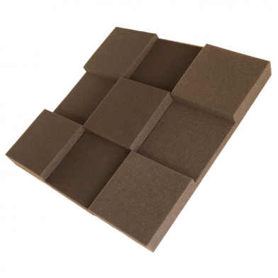 Купить acoustic foam panel ecosound pattern 50mm, 50x50cm color black по низкой цене