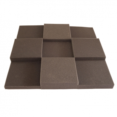 Купить acoustic foam panel ecosound pattern 50mm, 50x50cm color black по низкой цене