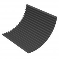 Acoustic foam rubber Ecosound Saw 30mm 1x1m black graphite