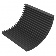 Acoustic foam Ecosound Saw 70mm 1x1m black graphite