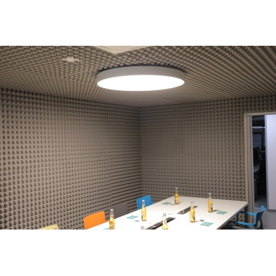 Купить acoustic foam panel ecosound volna 30mm, 50x50cm graphite black по низкой цене