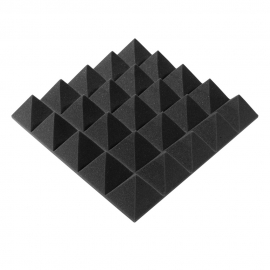 Ecosound Pyramid Gain Black Acoustic Foam Panel 70mm 45x45cm 