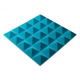 Acoustic foam panel Ecosound Pyramid Gain Blue 50 mm 45x45cm 