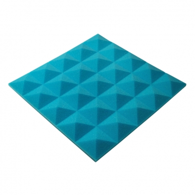 Купить acoustic foam panel ecosound pyramid gain blue 30 mm 45x45cm  по низкой цене