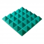 Купить acoustic foam panel ecosound pyramid gain green 70 mm 45x45cm  по низкой цене