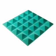 Acoustic foam panel Ecosound Pyramid Gain Green 50mm 45x45cm 