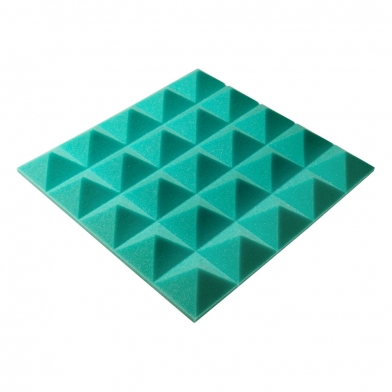 Acoustic foam panel Ecosound Pyramid Gain Green 50mm 45x45cm 