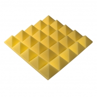 Acoustic foam panel Ecosound Pyramid Gain Yellow 70 mm 45x45cm