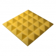 Acoustic foam panel Ecosound Pyramid Gain Yellow 50 mm 45x45cm 