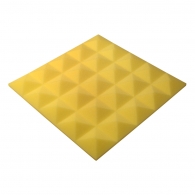 Acoustic foam panel Ecosound Pyramid Gain Yellow 30 mm 45x45cm 