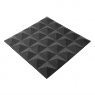 Acoustic foam panel Ecosound pyramid Pyramid Gain Black 30mm 45x45cm 