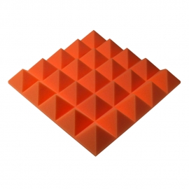 Acoustic foam panel Ecosound Pyramid Gain Orange 70 mm 45x45cm 