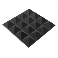 Acoustic foam Ecosound pyramid 30mm Micro, 20x20cm Graphite black