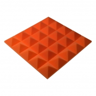 Acoustic foam panel Ecosound Pyramid Gain Orange 50 mm 45x45cm 