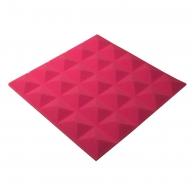 Acoustic foam panel Ecosound Pyramid Gain Rose 30 mm 45x45cm color pink