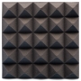 Купить acoustic foam panel ecosound pyramid pyramid velvet black 250x250x25mm  по низкой цене