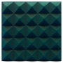 Купить acoustic foam panel ecosound pyramid pyramid velvet dark green 250x250x25mm  по низкой цене