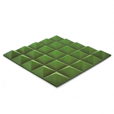 Купить acoustic foam panel ecosound pyramid pyramid velvet green 250x250x25mm  по низкой цене