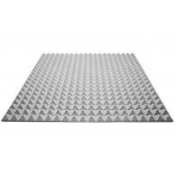 Acoustic foam Ecosound pyramid 25mm 1mx1m Color grey