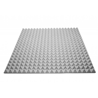 Acoustic foam Ecosound pyramid 30mm 1mx1m Color grey