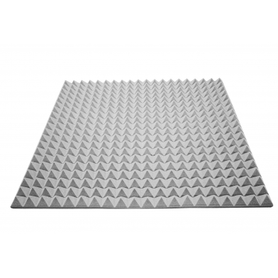 Купить acoustic foam ecosound pyramid 30mm 1mx1m color grey по низкой цене