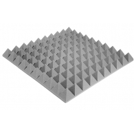 Acoustic foam Ecosound pyramid XL 100mm 1mx1m Color grey