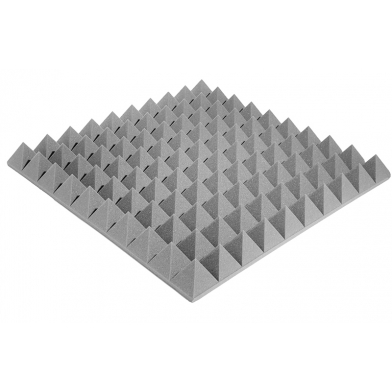 Купить acoustic foam ecosound pyramid xl 100mm 1mx1m color grey по низкой цене