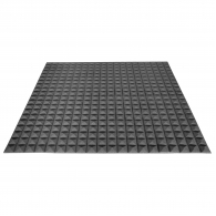 Acoustic foam Ecosound pyramid 20mm 1mx1m Color black graphite