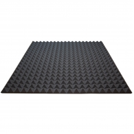 Acoustic foam Ecosound pyramid 25mm 1m x 1m Graphite black