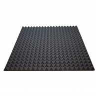 Acoustic foam Ecosound pyramid 30mm 1mx1m Color black graphite