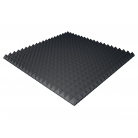 Acoustic foam Ecosound pyramid 40mm 1mx1m Color black graphite