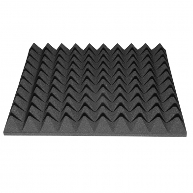 Купить acoustic foam ecosound pyramid 40mm 50cmx50cm graphite black по низкой цене