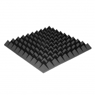 Купить acoustic foam ecosound pyramid 40mm 50cmx50cm graphite black по низкой цене