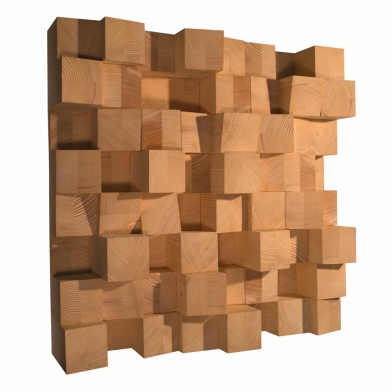 Купить acoustic diffuser ecosound skyline 60x60 cm 135 mm color light oak по низкой цене