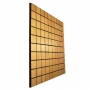 Купить acoustic panel ecosound tetras wood cream 100x100cm 30mm light oak color по низкой цене