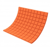 Acoustic foam panel Ecosound Tetras Color 30 mm thick, 100x100 cm, orange