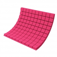 Acoustic foam panel Ecosound Tetras Color 50 mm thick, size 100x100 cm, pink