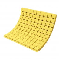 Acoustic foam panel Ecosound Tetras Color 50 mm thick, 100x100 cm, yellow