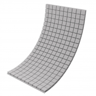 Acoustic foam panel Ecosound Tetras Gray 100x200cm, 100mm, grey