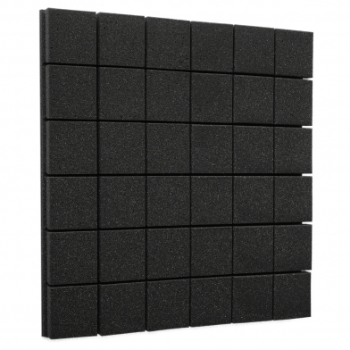 Купить ecosound tetras black fireproof acoustic foam panel 30x30cm , 30mm по низкой цене