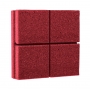 Купить ecosound tetras bordo non-combustible acoustic foam panel 20x20 cm, 30 mm, burgundy по низкой цене