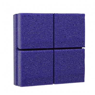 Купить panel made of non-combustible acoustic foam ecosound tetras purple 30x30 cm, 30 mm, по низкой цене