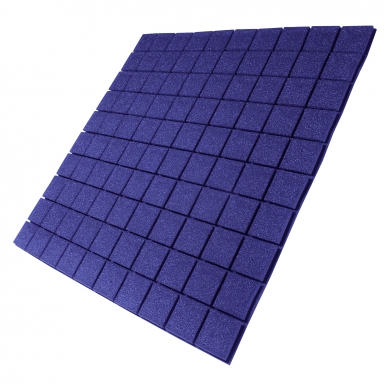 Купить panel made of non-combustible acoustic foam ecosound tetras purple 1x1m, 30 mm, по низкой цене