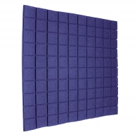 Panel made of non-combustible acoustic foam Ecosound Tetras Purple 1x1m, 30 mm,