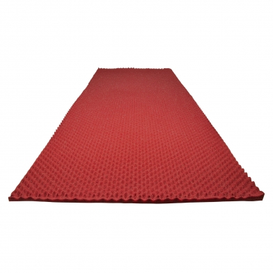 Купить acoustic foam non-flammable ecosound cellular wave 20mm 2mx1m burgundy по низкой цене