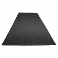 Acoustic foam non-flammable Ecosound cellular Wave 20mm 2mx1m black graphite