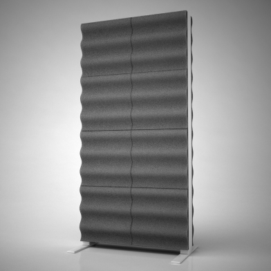 Купить acoustic screen ecosound acoustic wave 200x100 cm graphite black по низкой цене